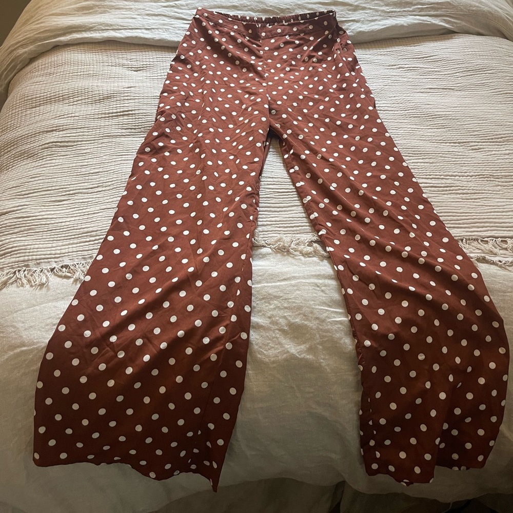 Nasty gal silk trousers - high waist